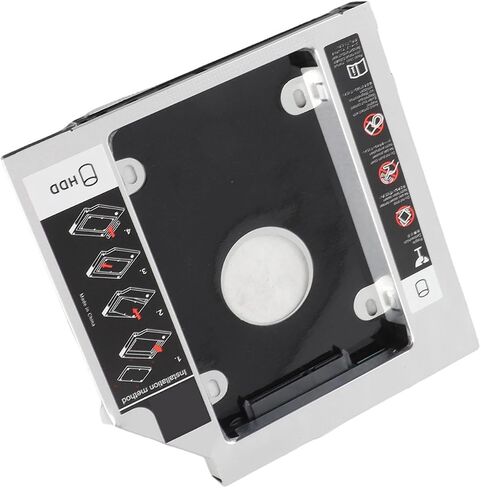 12.7mm Aluminum Hard Disk Drive,Laptop Hard Drive Hard Driver Tray Enclosures Replace Optical Drive Optical Bay Hard Drive Easy Install with Installation Guide in Kuwait