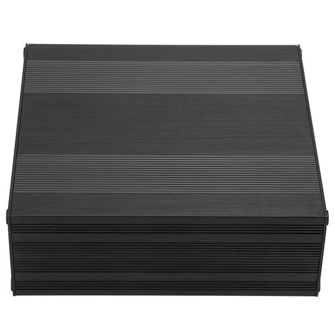 Black Aluminum Enclosure Project Box, Split Type DIY Electronic Housing with Wire Drawing Finish for PCB Board, Anti Thunder Heat Dissipation Case in Kuwait