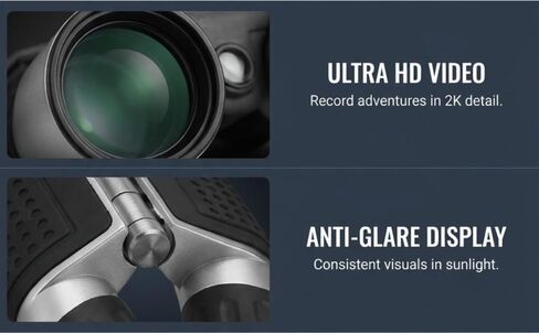 Yoidesu 12 x 32 Binoculars with 2K Camera and 2 Inch Display in Kuwait