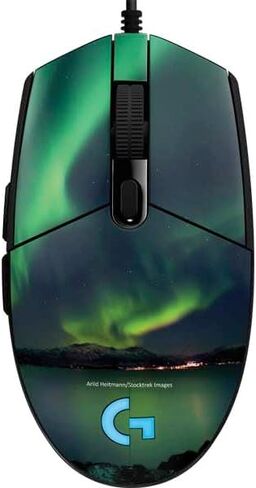 Skinit Decal Other Skin Compatible with G203 Prodigy RGB Wired Gaming Mouse - Officially Licensed StockTrek Aurora Borealis Over Tjeldsundet in Norway Design in Kuwait