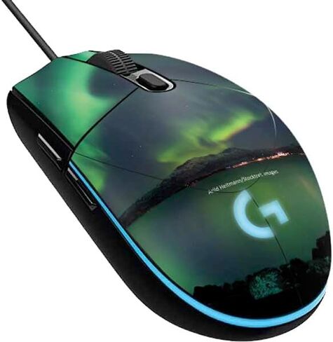 Skinit Decal Other Skin Compatible with G203 Prodigy RGB Wired Gaming Mouse - Officially Licensed StockTrek Aurora Borealis Over Tjeldsundet in Norway Design in Kuwait