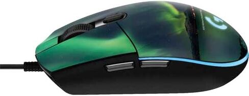 Skinit Decal Other Skin Compatible with G203 Prodigy RGB Wired Gaming Mouse - Officially Licensed StockTrek Aurora Borealis Over Tjeldsundet in Norway Design in Kuwait