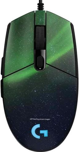 Skinit Decal Other Skin Compatible with G203 Prodigy RGB Wired Gaming Mouse - Officially Licensed StockTrek Aurora Borealis Dances Above The Arctic Ocean Design in Kuwait