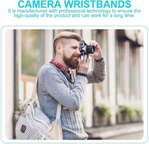 BESPORTBLE 2pcs Adjustable Camera Wrist Strap with Neoprene PU Leather Rope in Kuwait