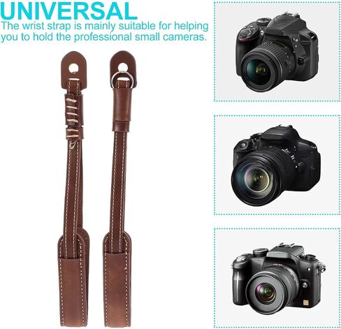 BESPORTBLE 2pcs Adjustable Camera Wrist Strap with Neoprene PU Leather Rope in Kuwait