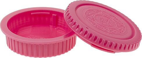 Fotodiox Designer Camera Body & Rear Lens Cap Set Compatible with All Canon EOS EF/EF-s Cameras & Lenses - Pink in Kuwait