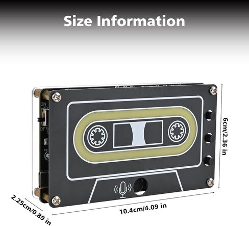 DIY Sound Recorder Soldering Kit, ICSTATION 10 Minutes Voice Recorder Soldering Project With 3 Independent Audio Tracks & LED Lights Adults Electronics Solder Learning Kit Present for Family Friends in Kuwait