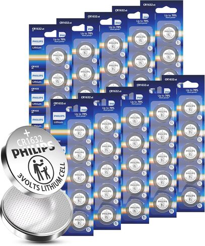 PHILIPS CR1632-10 Pack 3V Lithium Cell Batteries 10 Year Shelf Life in Saudi Arabia