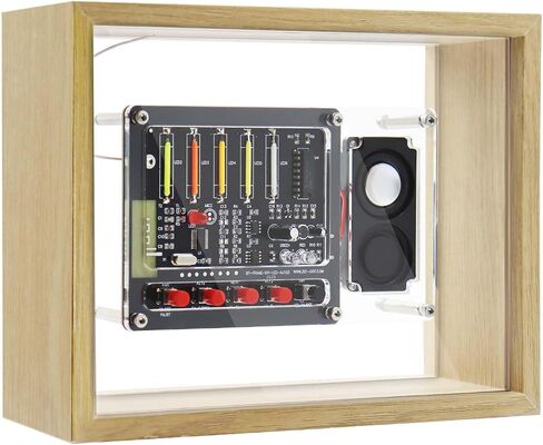 Photo Frame Bluetooth Speaker with LED Light Dual Wall Mount or Desktop with Rechargeable Battery for Home Decor Audio No Soldering Needed in Kuwait