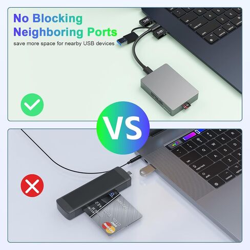10Gbps Type C/USB A MicroSD Express Card Reader, USB 3.2 Gen 2, TF7.0 Card Read, Internal Intelligent Fan,Supports hot-swapping,Plug & Play,no Driver Required with Express microSD UHS-II Card in Kuwait