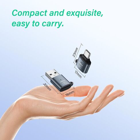 SinLoon USB 2.0 TF Card Reader 2 Pack, USB-A + Type-C Micro SD Card Reader, Portable Memory Card Adapter for Phone/PC/Tablet/Laptop, High Speed OTG Card Reader for Camera/Drone/Dash Cam in Kuwait