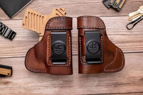 OUTBAGS USA Full Grain Heavy Leather IWB Conceal Carry Gun Holster for Ruger MAX-9 9mm. Handcrafted in USA. in Kuwait