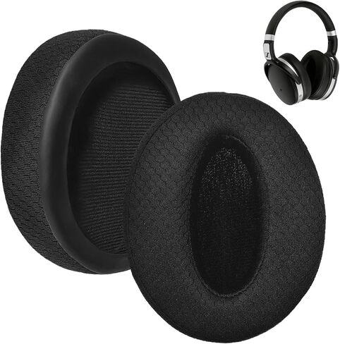 1 Pair Earpads Replacement for Sennheiser HD 4.50BT/HD 4.50BTNC/HD 4.50SE/HD4.40BT/HD 4.30G/HD 4.20S/HD 458BT/HD 450/HD 450BT/HD400S/HD350BT (Mesh Black) in Kuwait