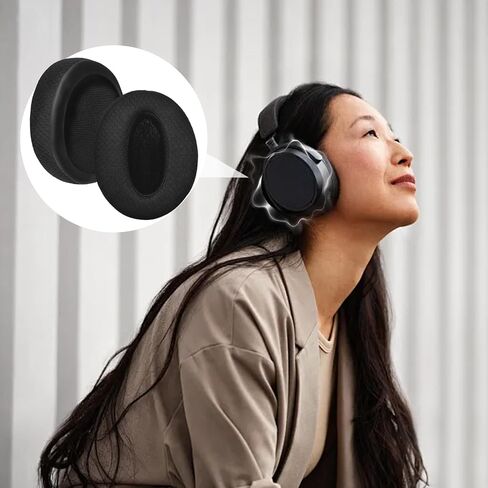 1 Pair Earpads Replacement for Sennheiser HD 4.50BT/HD 4.50BTNC/HD 4.50SE/HD4.40BT/HD 4.30G/HD 4.20S/HD 458BT/HD 450/HD 450BT/HD400S/HD350BT (Mesh Black) in Kuwait