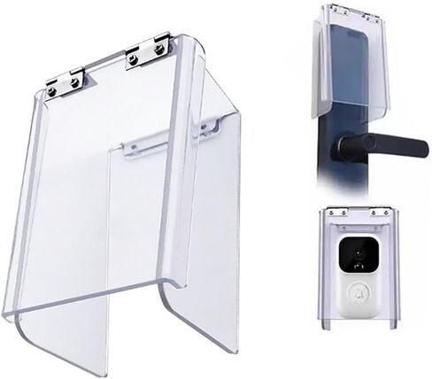Weatherproof Flip-Cover for Smart Door Locks & Keypads - Universal Rain Shield for Access Control Keypads, Door Phones, and Intercom Systems(Y140 - Flip lid) in Kuwait