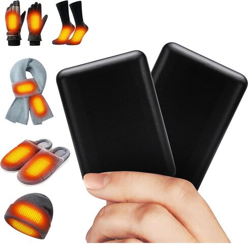 2 PCS 5000 mAh Battery Pack for Heated Gloves Socks Slippers Hat Scarves in Saudi Arabia