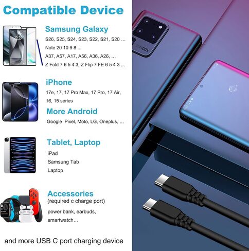45W Charger for Samsung Galaxy Z Fold 8 Ultra 7 6 5 4 3 Flip 8 7 FE 6 5 4 3 in Kuwait