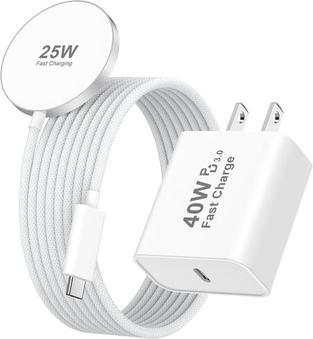 [Apple MFi Certified] 25W Magnetic Wireless Charger Apple Mag Safe Charger in Kuwait