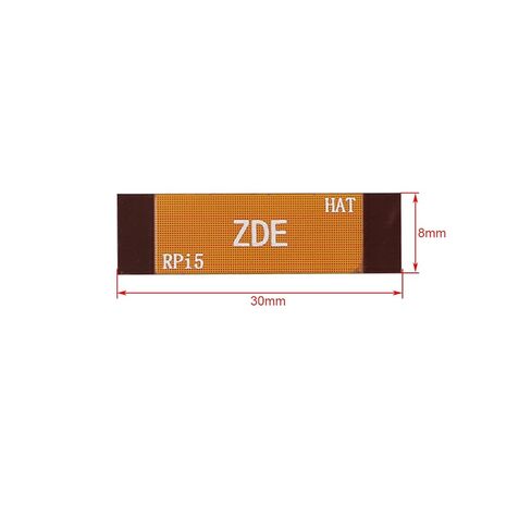 ZDE 2PCS 30mm 16Pin 0.5mm Pitch PCIe FPC Flexible Flat Cable Compatible with Raspberry Pi 5 PCIe to M.2 Key M NVMe SSD Adapter PCIe Peripheral Board in Kuwait