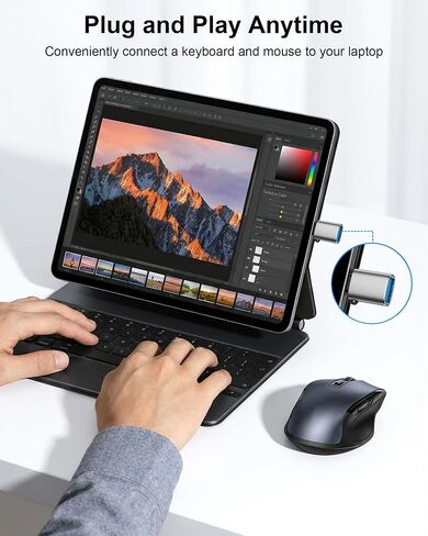 USB-C to USB-A Adapter, 5Gbps USB C Male to USB 3.0 Female OTG Converter in Kuwait