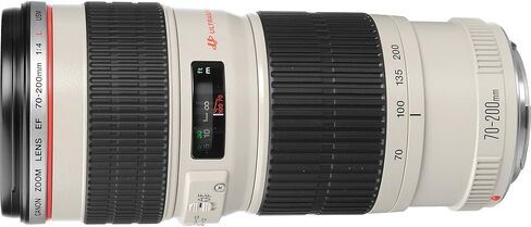 Canon EF 70-200mm f/4L USM Lens for Canon EF Mount DSLR Cameras (2578A002), Professional Telephoto Zoom Lens with Fast USM Autofocus for Sports, Wildlife, Portrait & Event Photography + 64GB Card in Kuwait