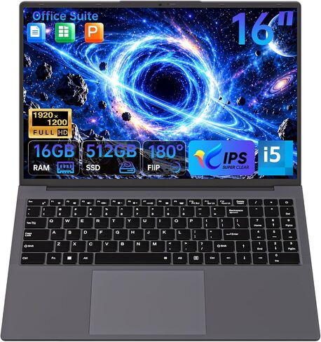 16" Laptop Computer Notebook Backlit Keyboard Home Student Business in Kuwait