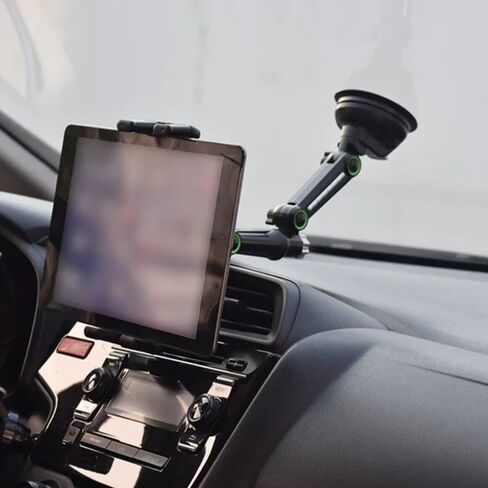 Car Desktop Dashboard Tablet Holder Suction Cup Stand for iPhone Samsung iPad Pro Air4-13'' Galaxy Tab Cellphone Bracket Mount (Black) in Kuwait