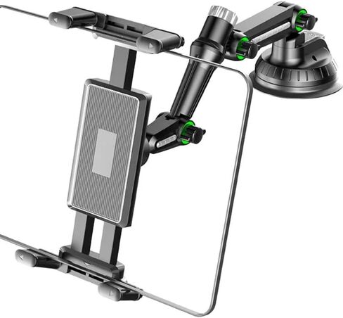Car Desktop Dashboard Tablet Holder Suction Cup Stand for iPhone Samsung iPad Pro Air4-13'' Galaxy Tab Cellphone Bracket Mount (Black) in Kuwait