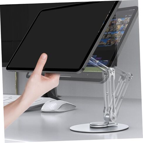 Gadpiparty Multi-use Tablet Stand Aluminum Alloy Bracket Desk Stand for Portable Adjustable Silver in Kuwait