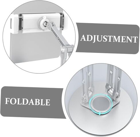 Gadpiparty Multi-use Tablet Stand Aluminum Alloy Bracket Desk Stand for Portable Adjustable Silver in Kuwait