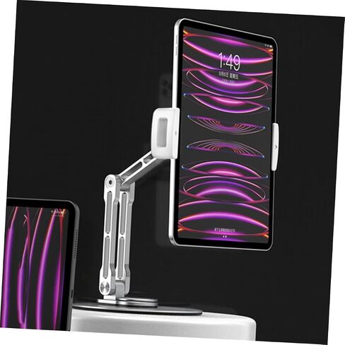 Gadpiparty Multi-use Tablet Stand Aluminum Alloy Bracket Desk Stand for Portable Adjustable Silver in Kuwait