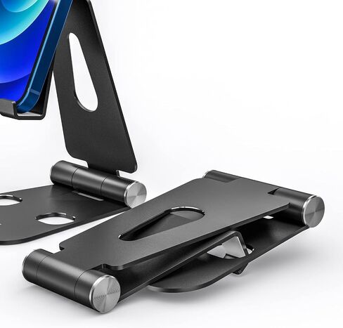 AISENS MS2PXL-096 Adjustable Desktop Size XL Stand (2 PIVOTS) for Phone/Tablet, Black in Kuwait