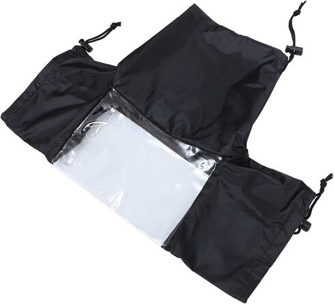 Black Camera Rain Cover with Dual Adjustable Sleeves and Window in Kuwait