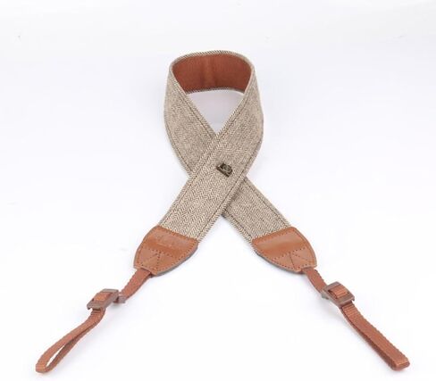 2pcs Brown Camera Strap for DSLR and Mirrorless Cameras, Cotton PU in Kuwait