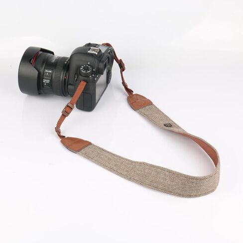 2pcs Brown Camera Strap for DSLR and Mirrorless Cameras, Cotton PU in Kuwait