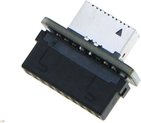 TAODAN USB Front Panel Adapter 19/20 Pin Connector Converter Electronics Computers Accessories Vertical Transmission in Kuwait