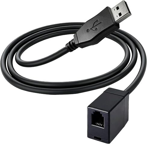 RJ9 to USB Cord Work for Plantronics Jabra Sennheiser Wireless DECT Headset in Kuwait
