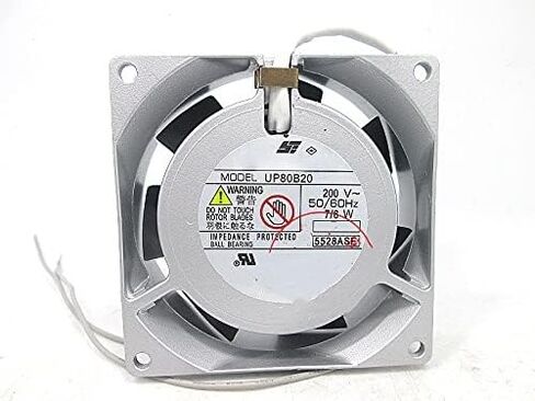 UP80B20 Style Cooling Fan 200V 80mm - 7/6W 8025 50/60HZ 2-Wire Cooling Fan in Kuwait