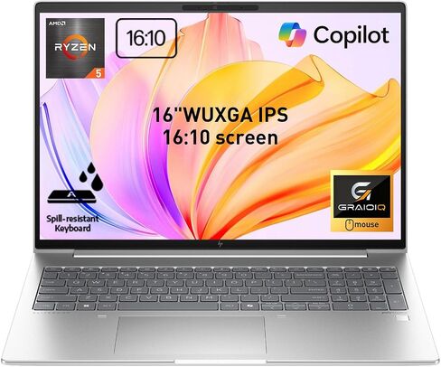 HP 16" FHD+ EliteBook 665 Business Laptop, Ryzen 5 7535U, 16GB DDR5 + 256GB in Kuwait