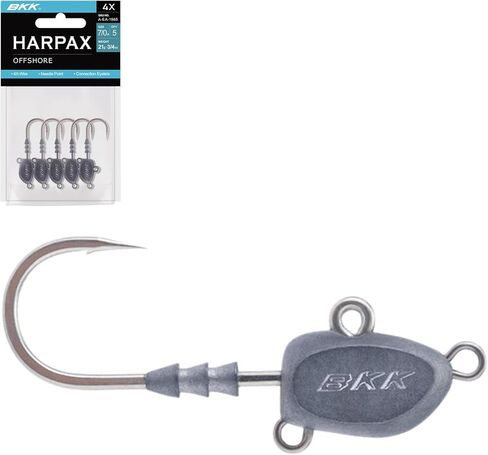 BKK Harpax Offshore | Jighead | Bright Tin | Needle Point in Kuwait