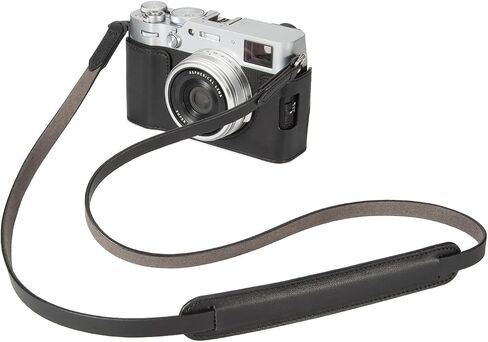 Nappa Leather Camera Case with Strap for Fujifilm X100VI, Blue in Kuwait