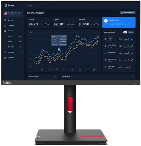 Lenovo ThinkVision T23i-30 23" Monitor 1920x1080 IPS 60Hz 4ms 250 Nits (Renewed) in Kuwait