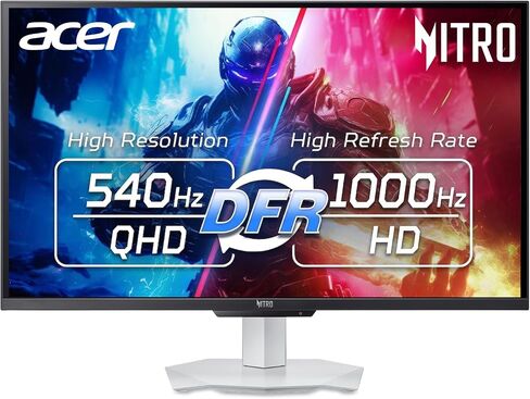 Acer Nitro 27in QHD 2560x1440 IPS 540Hz DFR 1000Hz Gaming Monitor XV273U F5 in Kuwait