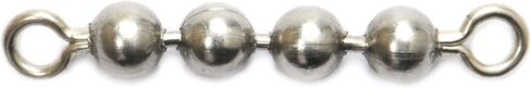 Brad's Killer Fishing Gear Chain Swivels-Pack of 15 (Black, 1/8-Inch 4 Bead) (BCS-415) in Kuwait