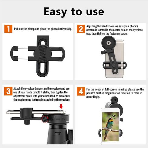 Phone Bracket CM-8 Adjustable Phone Camera Clip Mount Spotting Scope Adapter Precise Focusing Photo Shooting Bracket Parts new in Kuwait
