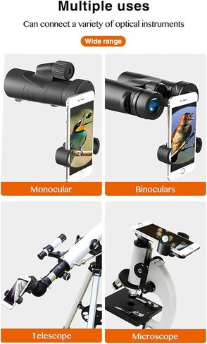 Phone Bracket CM-8 Adjustable Phone Camera Clip Mount Spotting Scope Adapter Precise Focusing Photo Shooting Bracket Parts new in Kuwait