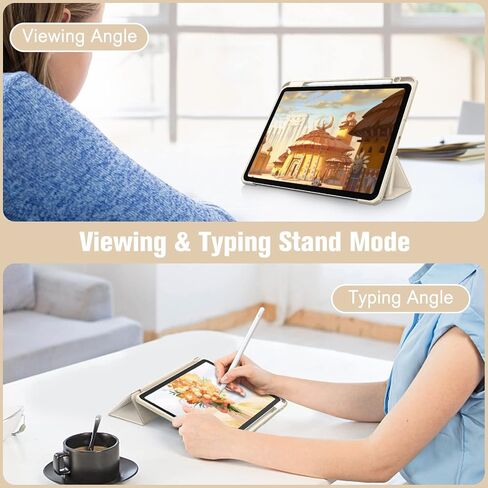 Fintie Hybrid Slim Case for iPad Air 11-inch Bundle with HD Clear 9H Hardness Tempered Glass Screen Protector in Kuwait