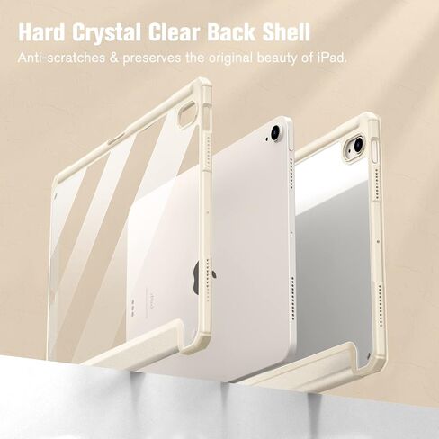 Fintie Hybrid Slim Case for iPad Air 11-inch Bundle with HD Clear 9H Hardness Tempered Glass Screen Protector in Kuwait