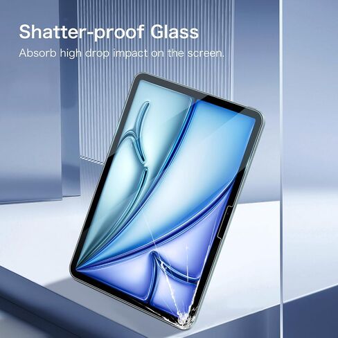 Fintie Hybrid Slim Case for iPad Air 11-inch Bundle with HD Clear 9H Hardness Tempered Glass Screen Protector in Kuwait