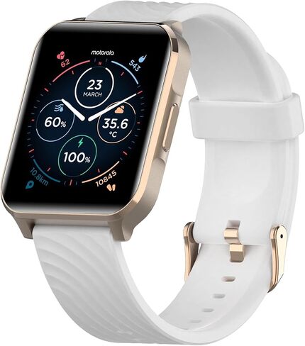 Motorola Moto Watch 70 - Health and Fitness Bluetooth Smartwatch for Every Day Wear, Advanced Health Features, Up to 10 Days Battery Life - Compatible with Android and iOS - Rose Gold in Kuwait